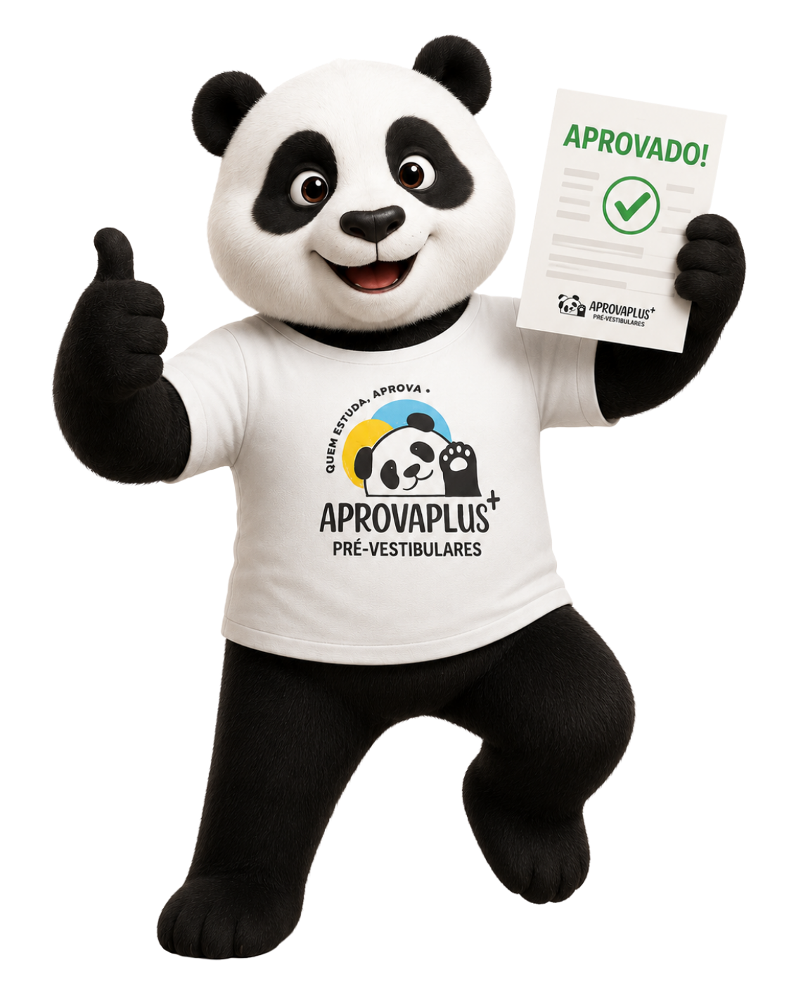 Mascote Aprova Plus — Alunos aprovados