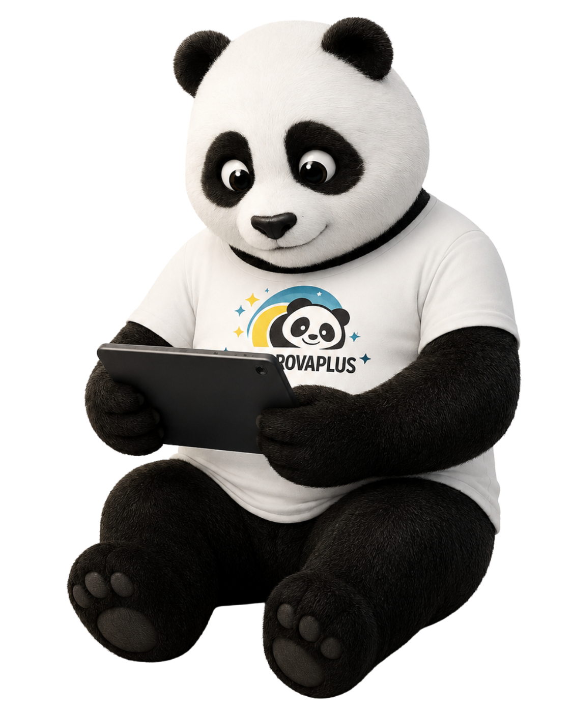 Mascote Aprova Plus — Material e plataforma digital